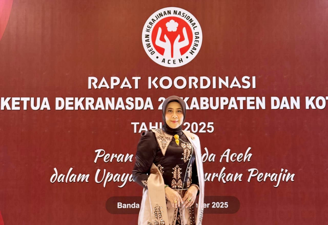 Ketua Dekranasda Nagan Raya Hadiri Rakor Dekranasda se-Aceh di Banda Aceh