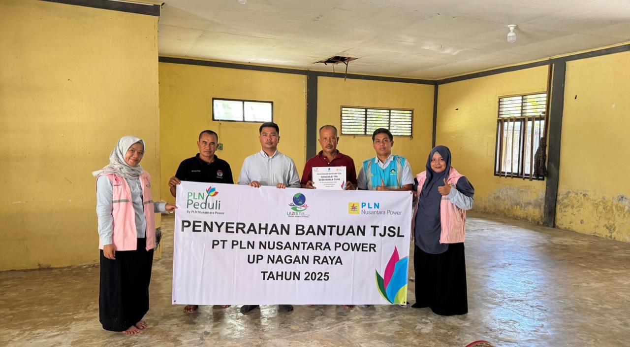 Dukung Kegiatan Keagamaan, PLN NP Nagan Raya Perbaiki TPA Desa Kuala Tuha